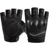 Half Pinger Bicycle Gloves, Padded Motorcycle Gloves Welding Resistant Semi Finger Gloves, Welding Resistant