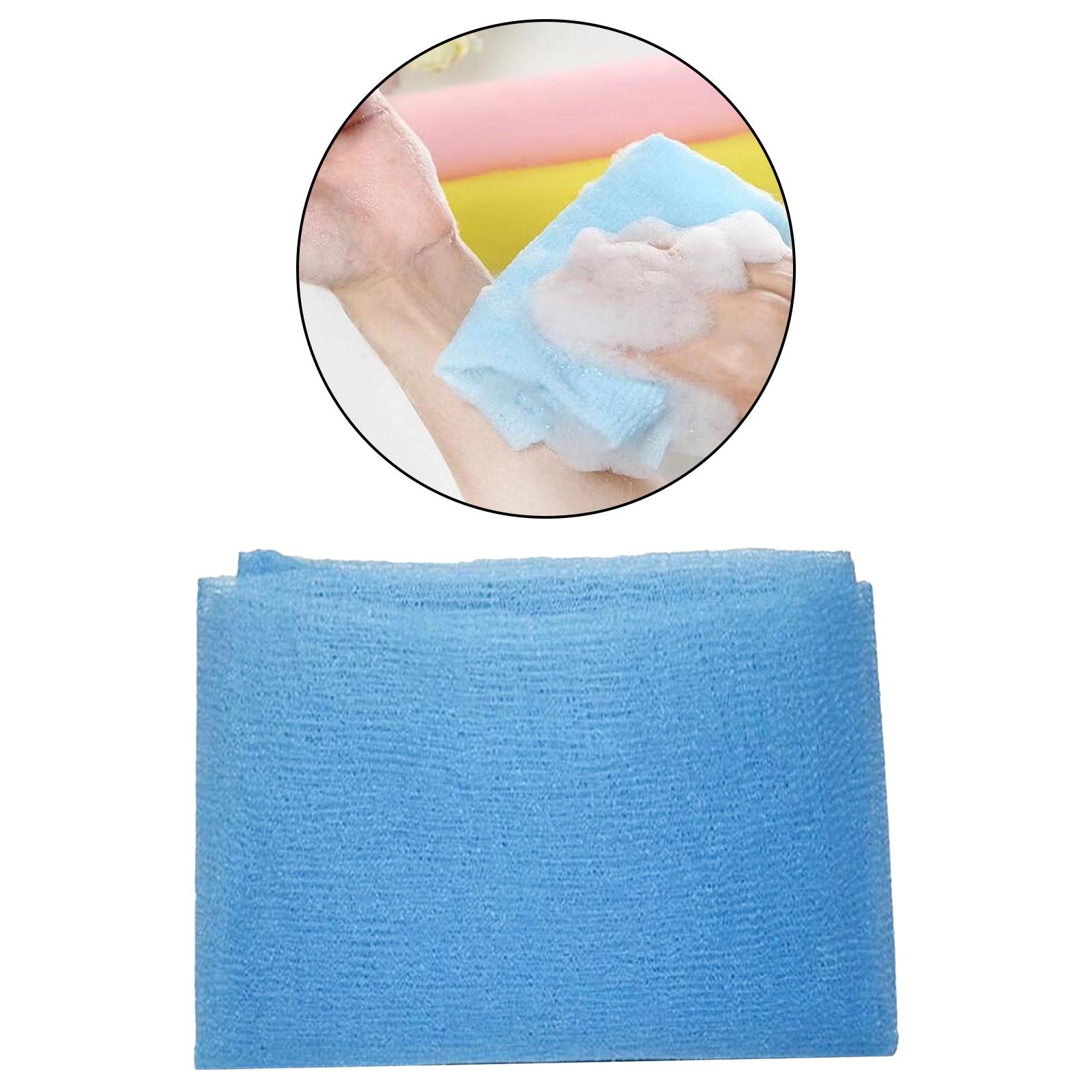 

1pc Washcloth Long Bath Towel Korean Bathroom Washing Cleaning bers синий