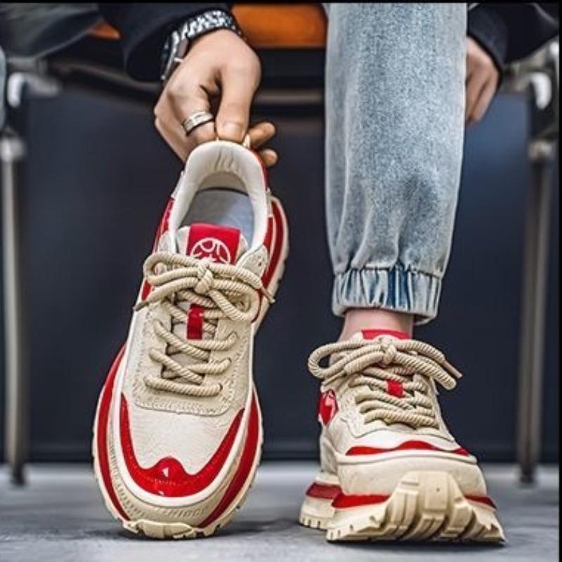 Fashion Shoes for Mens Trendy Thick-soled Breathable Soft-soled Sneaker High Quality Fashion Casual Sports Men's Shoes Zapatillas Hombre