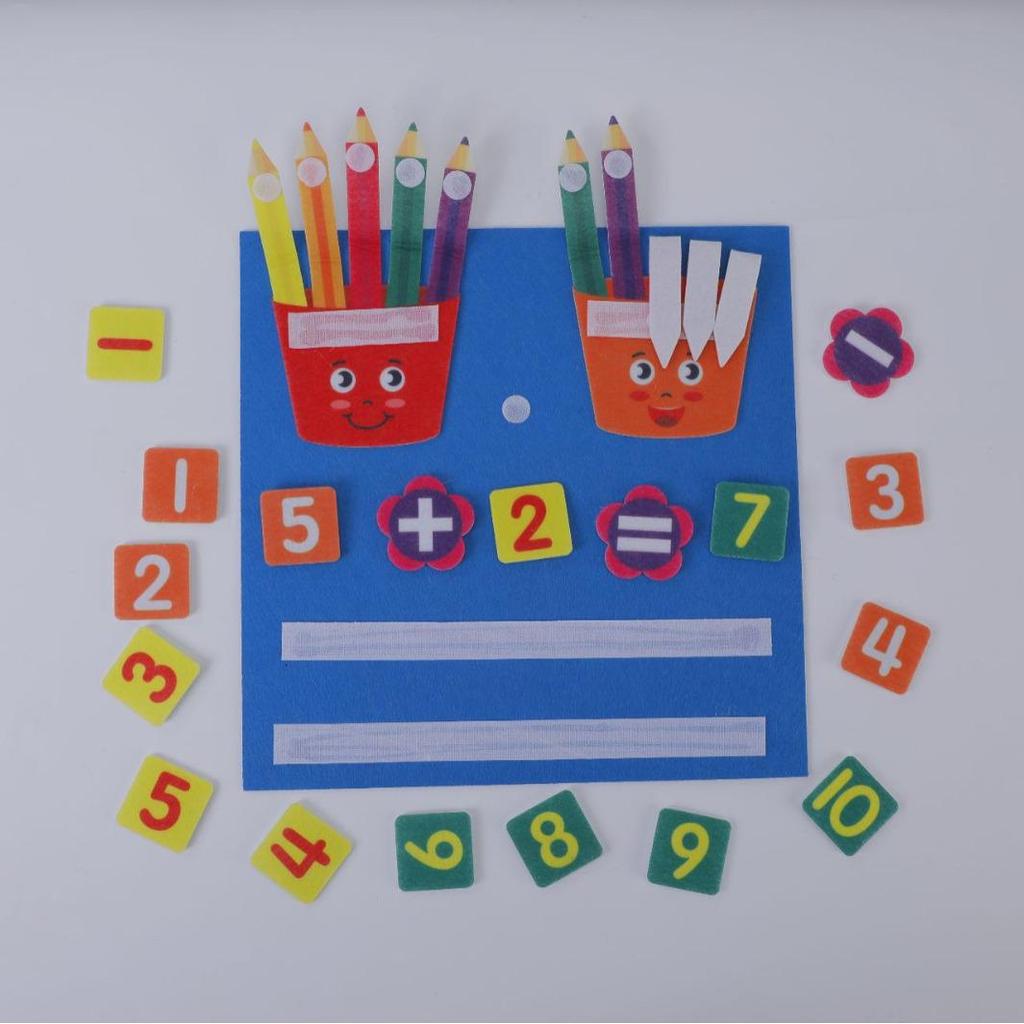 Cross-Border Felt Math Board for Addition and Subtraction - Early Learning Toy for Children
