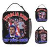 Charlie Kirk Lunch Bag Rip Office Lunch Box For Women Casual Graphic Design Thermal Tote Handbags Oxford Portable Cooler Bag