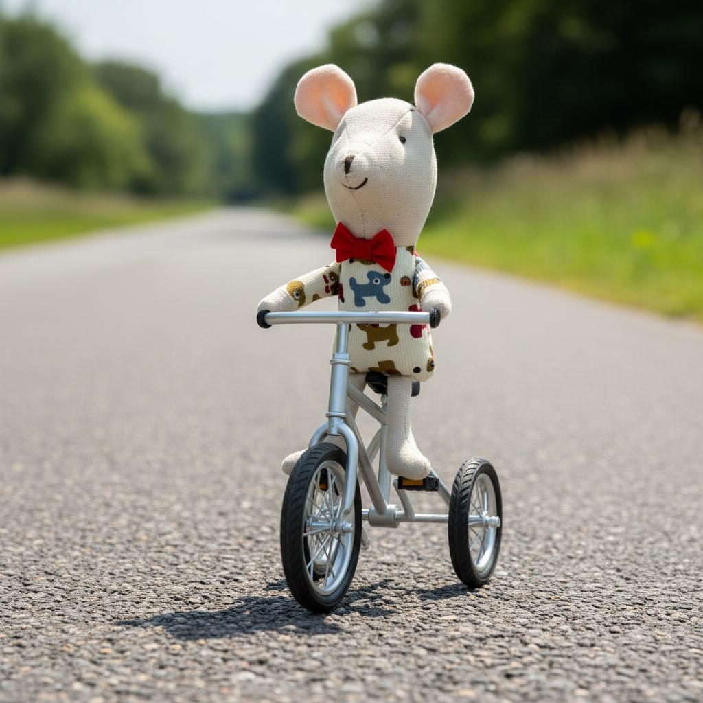 Legmic Toys For Girls Cute Baby Dolls Boy Girl The mouse family Mini plush doll house cute mouse doll box family toys