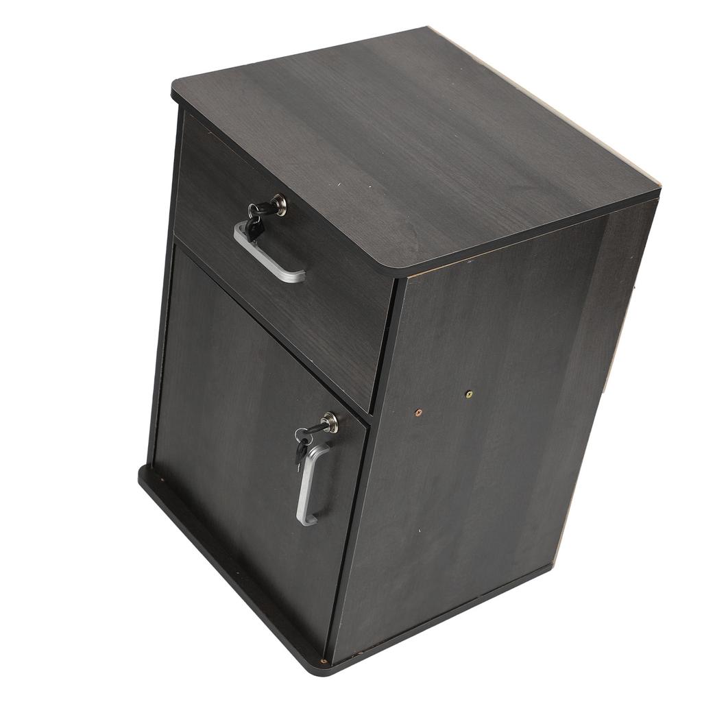 Mobile File Cabinet Multiple Drawers Sturdy Under Desk Rolling File Cabinet with Locks Wheels for Home Office Walnut
