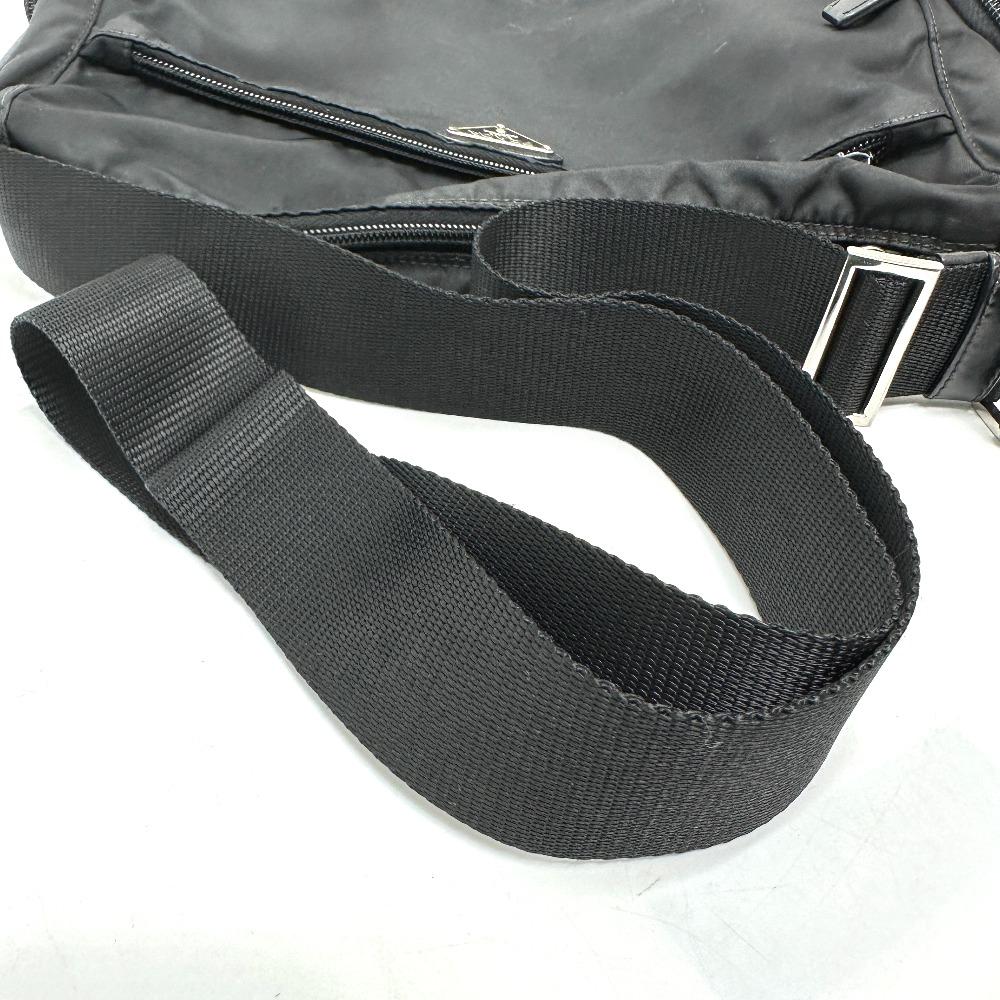 PRADA BT426T Shoulder Bag Shoulder Bag Shoulder Bag Nylon Black/SilverHardware