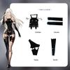 Spiel Nier A2 Cosplay Kostüm Nier Reincarnation Yorha Cosplay Schwarze Uniform Halloween Frauen Sexy Outfits