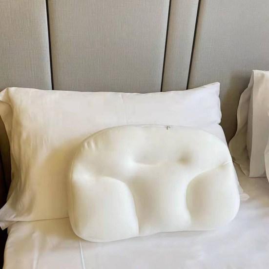 

Подушка для сна Многофункциональный ультрамягкий массажер для тела в форме яйца Массажер для шеи для дивана Подушка для спины для офиса L серый