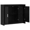 Sideboard Black Oak 98.5 x 33 x 80 cm Engineered Wood
