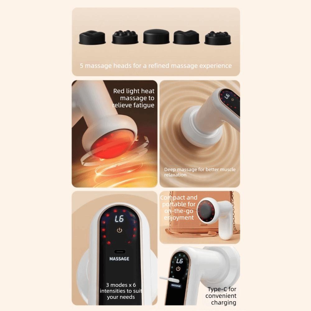 Vibration Massage Electric Body Slimming Machine Muscle Handheld Massager  Kneading Back