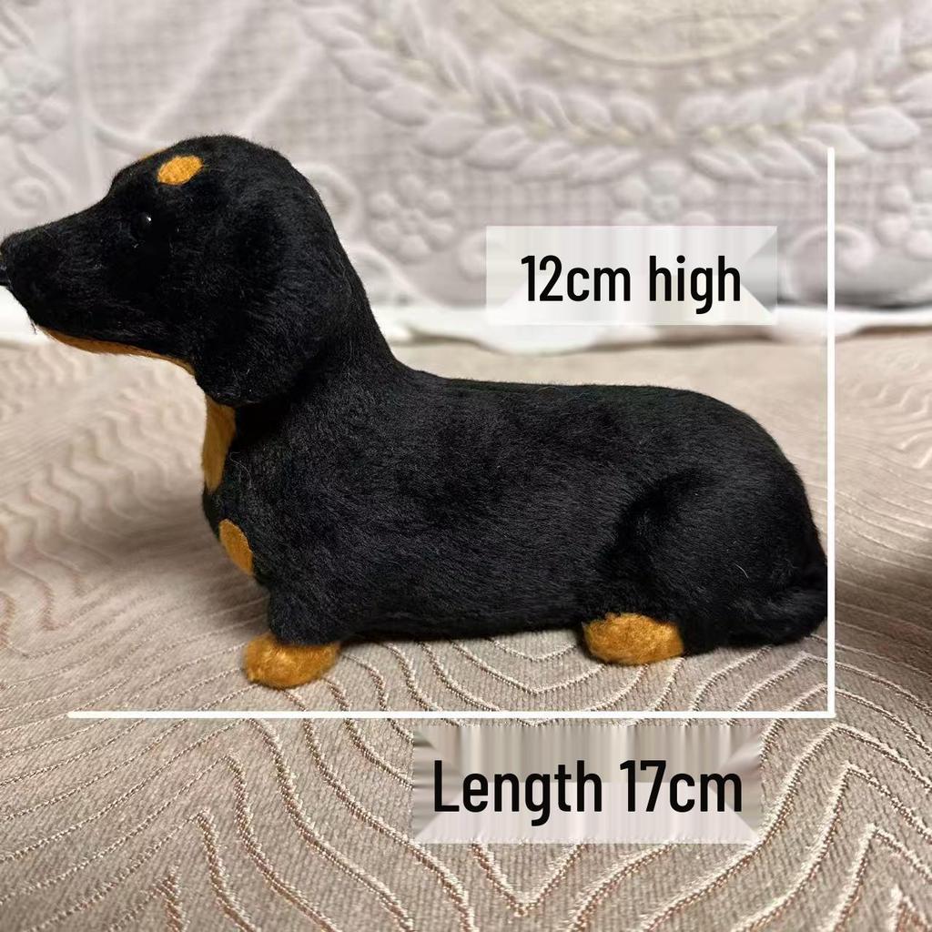 Dachshund Fur Toy: Small Animal Model Ornament