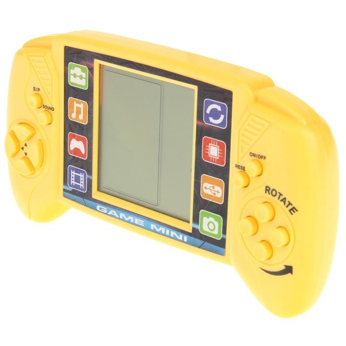 Electronic Game Toy for Kids Tetris Console - Yellow