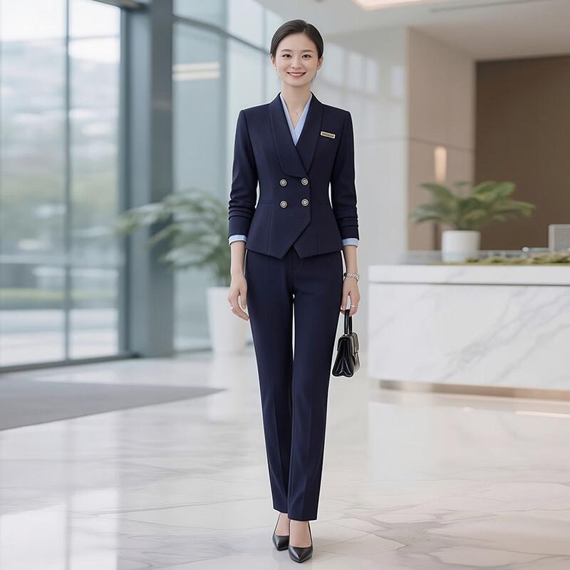 

Teluoman Women s Blazer Suit Set L