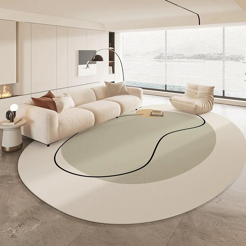 Special Shaped Cream Style French Carpet New Living Room Highend Light  Irregular Carpets Waterproof Nonslip Home Rug