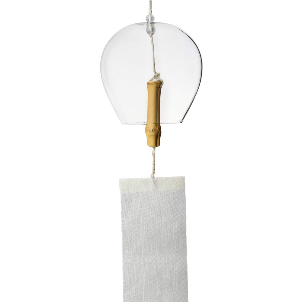

Kochosai Kosuge glass wind chime Tamayura