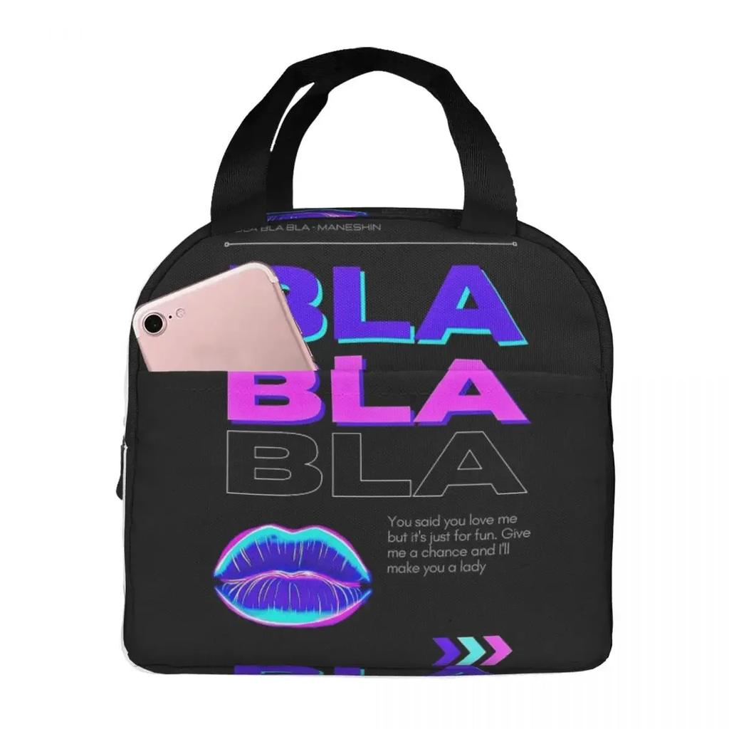 Maneskin Band Rock Musical Insulated Lunch Bag for Women Office Cooler Thermal Food Box Tote Portable Lunch Boxes Container