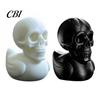 Dark Niche Home Decoration 3D Printed Skull Duck Figurine, Gothic Skeleton Head Statue, Halloween Trendy Desktop Accessory Spooky Desk Ornament,