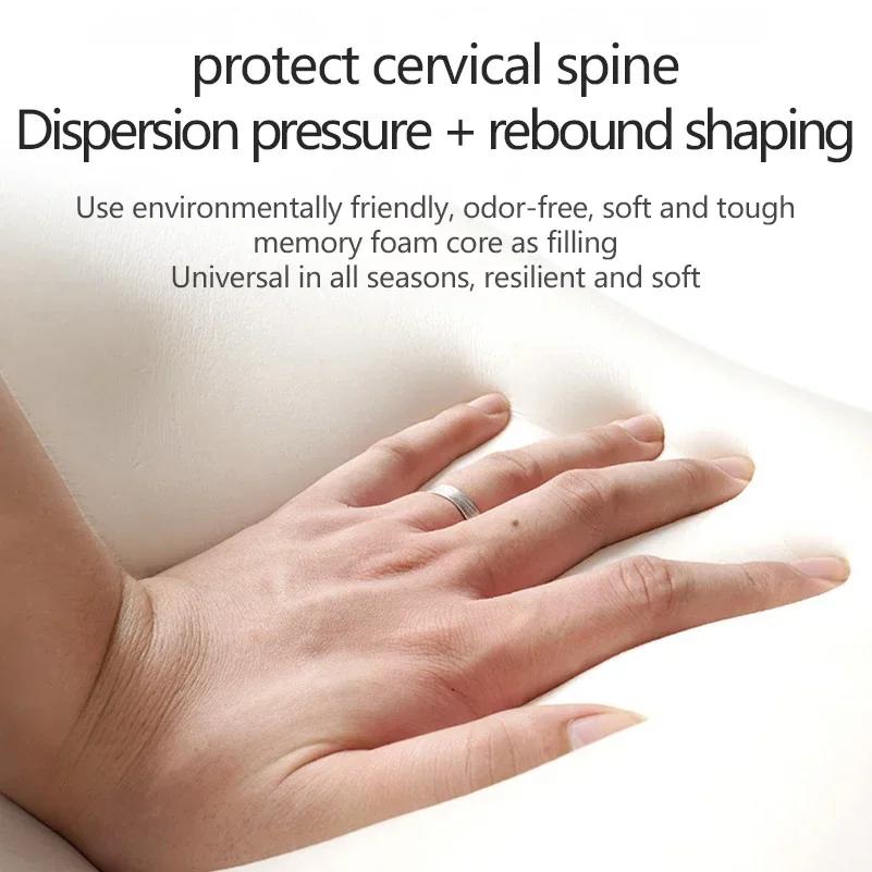 TOH Car Headrest Lumbar Support Pillow Memory Foam Neck Cushion With Shoulder Protector For Enhanced Comfort Tools Visible