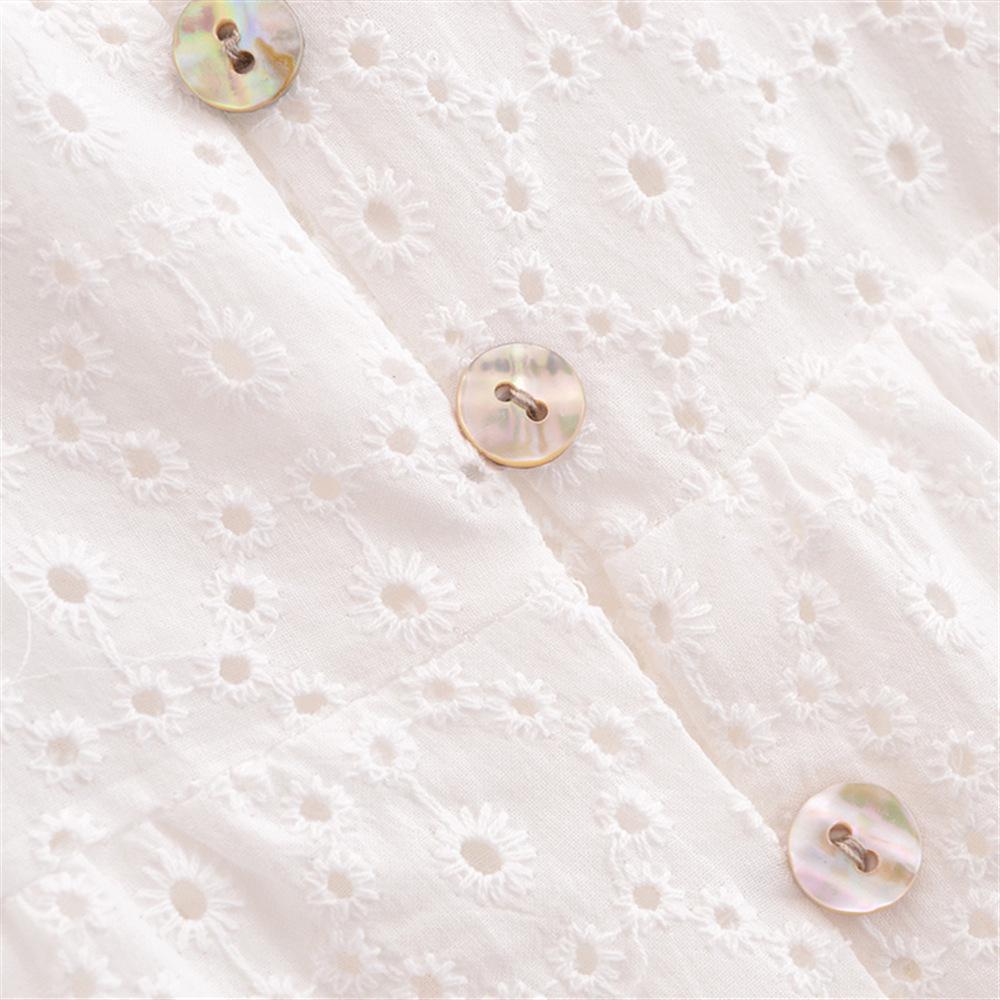 2025 Spring/Summer Women's Slim V-Neck Embroidered Dress