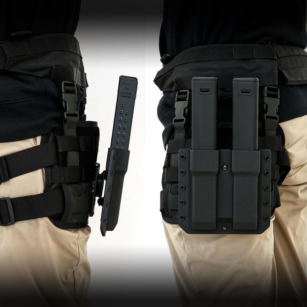 LayLax Kydex Magazinhalter für KRYTAC KRISS VECTOR [BATTLE STYLE] Vector Exklusiv Custom Krytac Verstellbar Langlebig Stark Einfach zu Bedienen