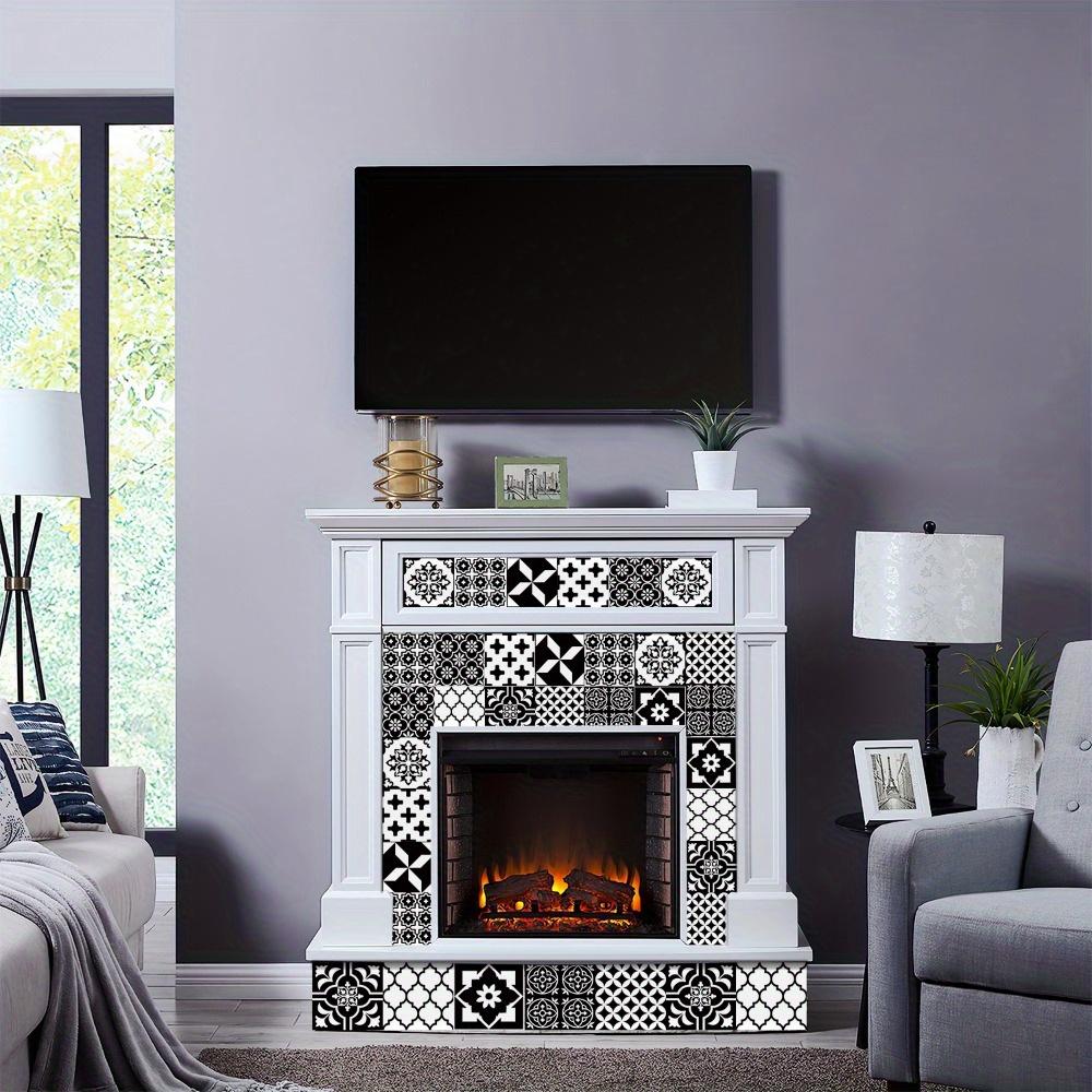 24 szt. Wodoodporne naklejki na płytki Samoprzylepne wzory na płytki ścienne Naklejki na płytki imitujące płytki Naklejki na płytki Backsplash Kominek Pralnia Stół