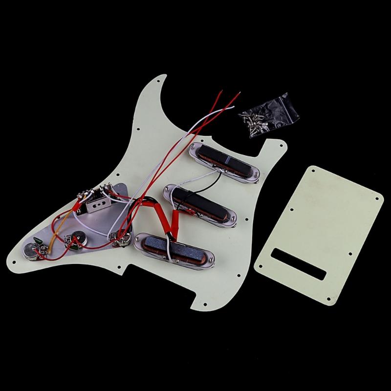 Electric Guitar Single Coil Pickup Pickguards 11 Holes Guitar Prewired loaded Pickguards Guitar Playing Accessories