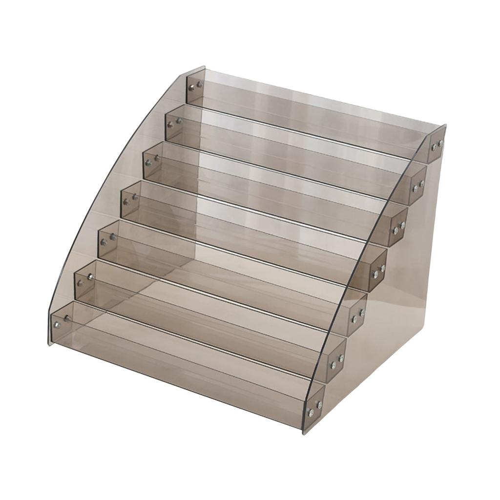 4 Tier Acrylic Riser Makeup Display Stand Multi Layer Organizer Rack Storage Organizers Lipstick for Dresser Collections 6 Tier