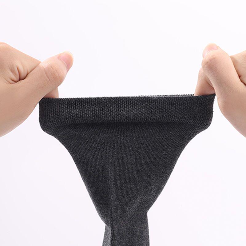 Plus Size Men's Cotton Mid-Calf Socks, Sizes 44-48, Black or White