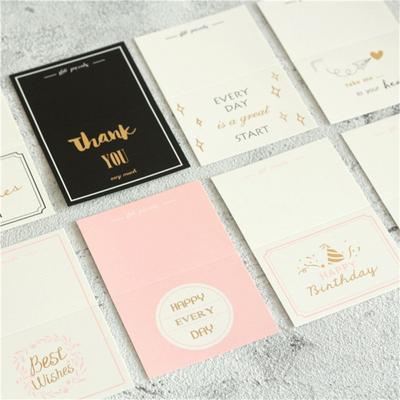 Thankyou Card Wedding Wishing Card Birthday Creative Greeting Card Wish Card Mini Greeting Card