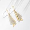 High End Shiny Earrings for Women, Simple Geometric Triangle Earrings, New Trendy Earrings