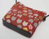 Hasegawa Cat Print Shoulder Bag, Cute Japanese Pattern, Women's, Made in Japan (Red)