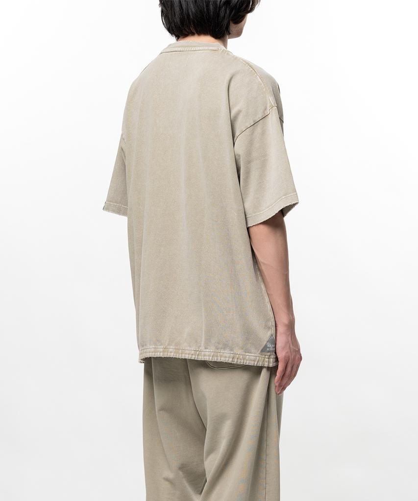 SOUND OF SUNRISE Jersey Wash Pocket T-Shirt Beige