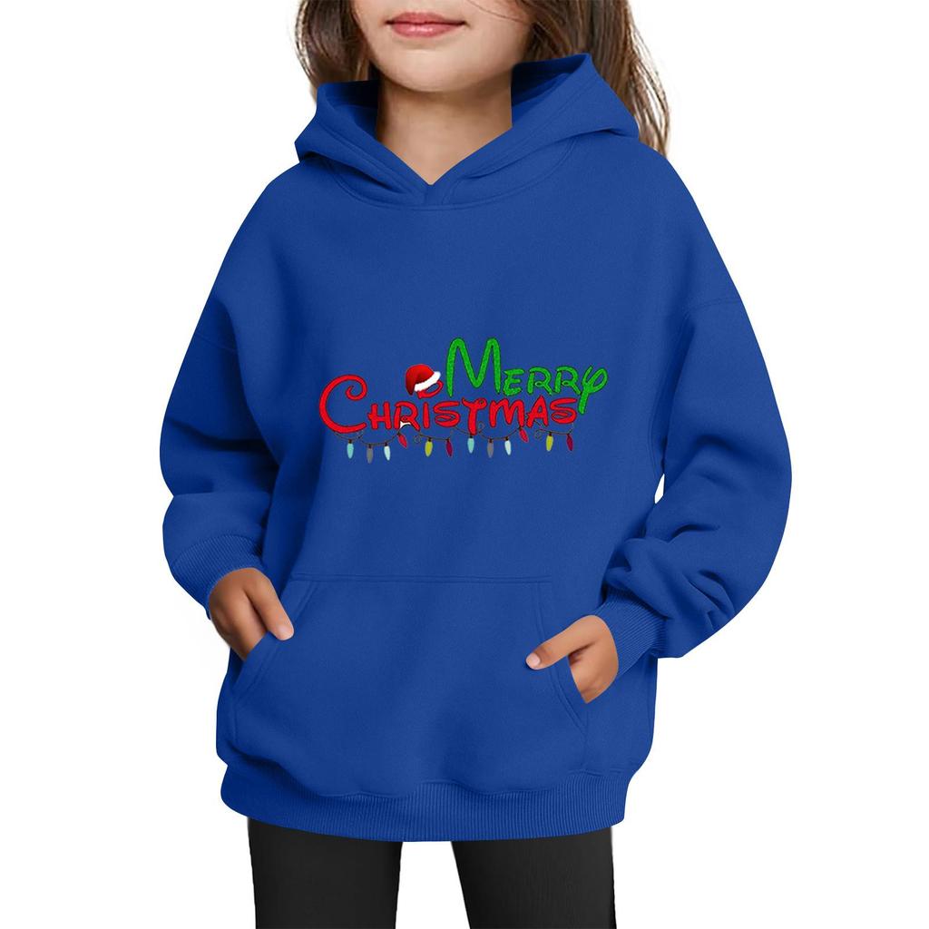 Sweatshirts für Teenager-Mädchen Hoodies Langarm Kordelzug Pullover Niedlicher Aufdruck Übergroßer Hoodie Weihnachten