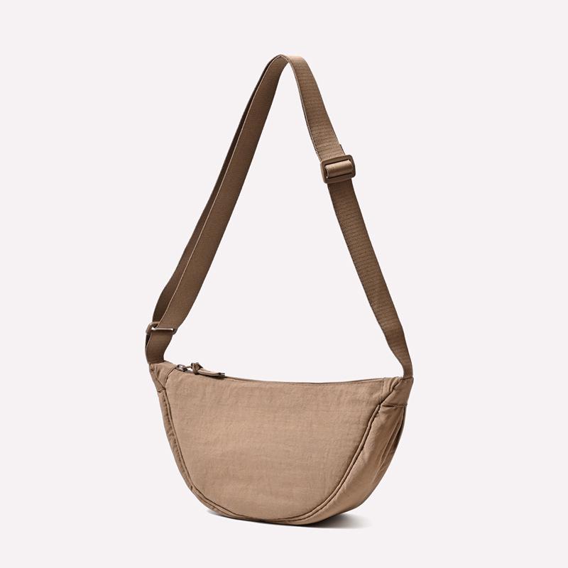 Urban Minimalist Women's Nylon Crossbody Dumpling Bag