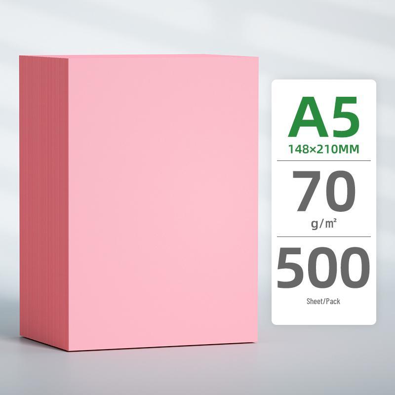 Carta Rosa per Copia e Stampa: Formati A3, A4, A5, B5, 70g/80g, Ispessito, Opzioni Colorate Rosse