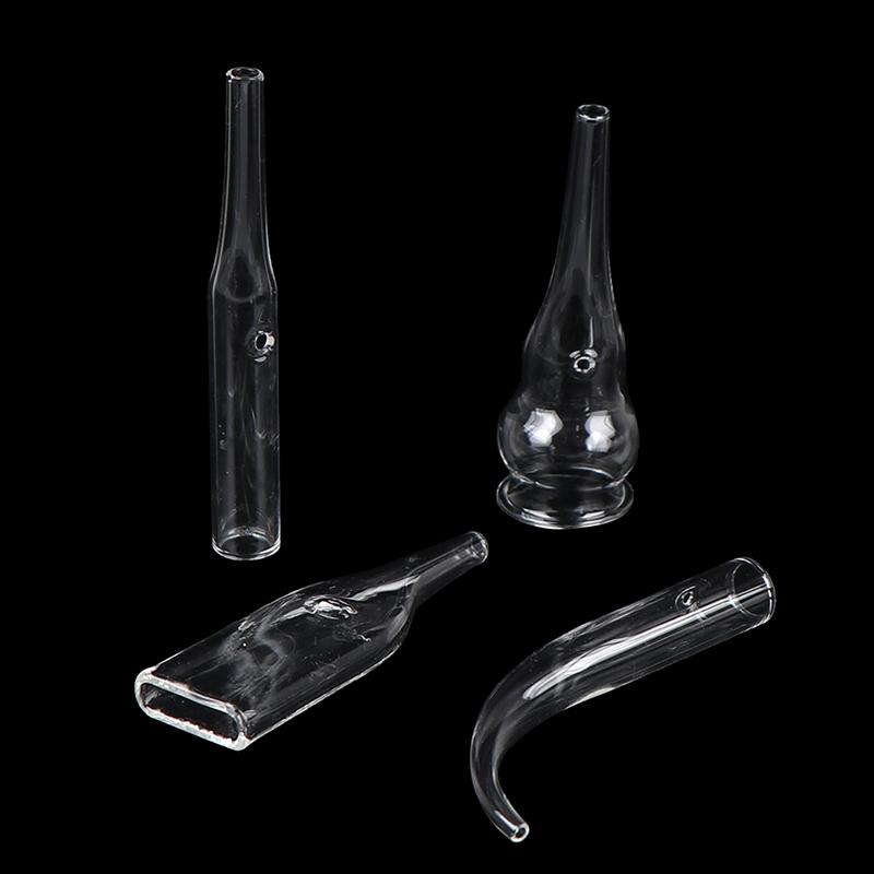 4Pcs/Set Blackhead Removal Glass Pipes Face Pore Cleanser Vacuum Extractor Tube