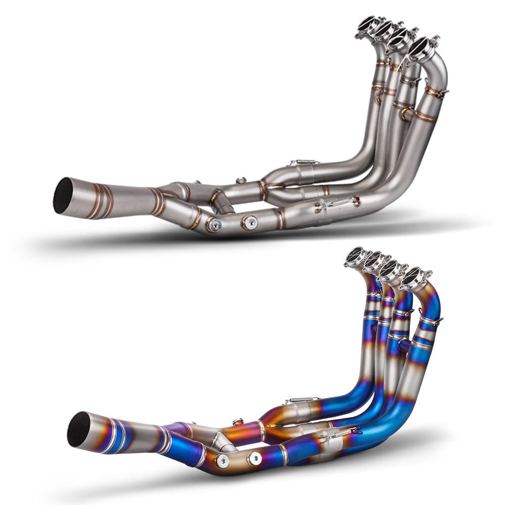 Stainless Steel & Titanium Exhaust Pipe for S1000RR Motorcycle (2019-2023)
