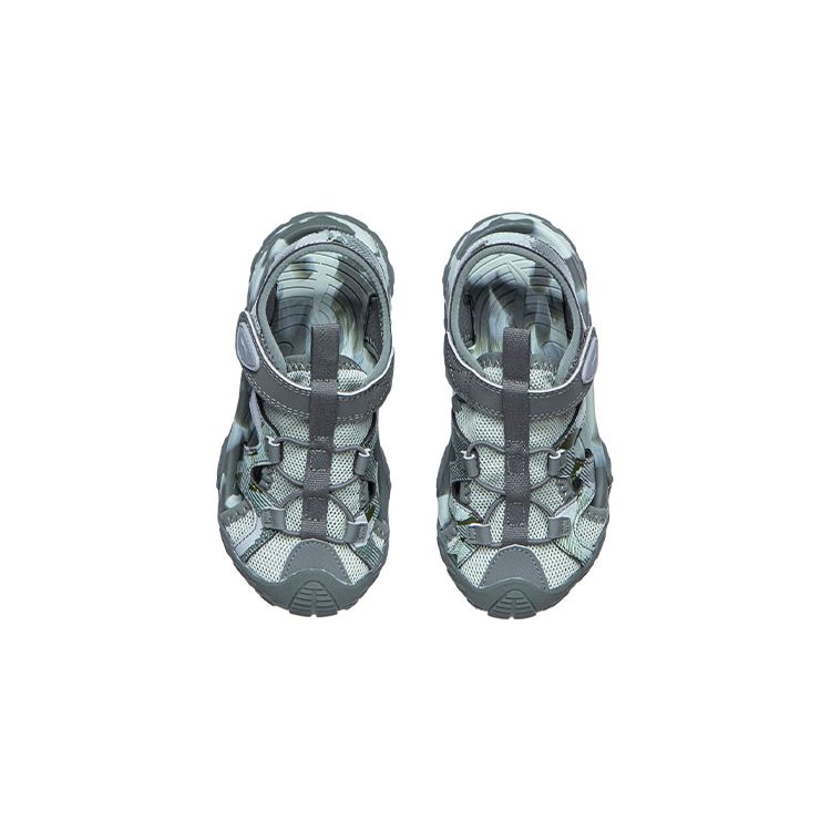 Li Ning Kids Outdoor Stream Hiking Sandals Kids Sandals Camouflage-Green YKKR012-7