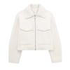 Tweed Cropped Jackets for Women Autumn Winter Short Coat Jacket Women Zip Crop Demi-season Jacket Woman Outerwears