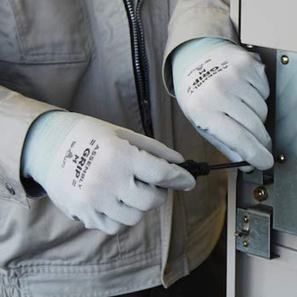 Showaglove Work Gloves 370 Assembly Pack of No. Grip, Medium, Gray, 3-Pair (Set 2)