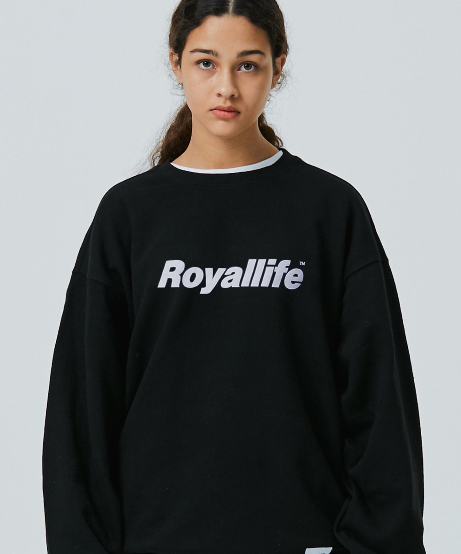 Свитшот Royal Life Rlcn500 с оригинальным логотипом - Черный Black (Fleece-Lined)/M