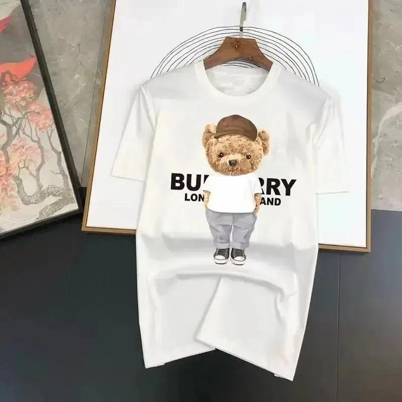 Lustiges Bären-Print T-Shirt Herren Damen Mode Kurzarm T-Shirts Sommer Qualität Tops Tee Designer Markenkleidung 2024 3XL