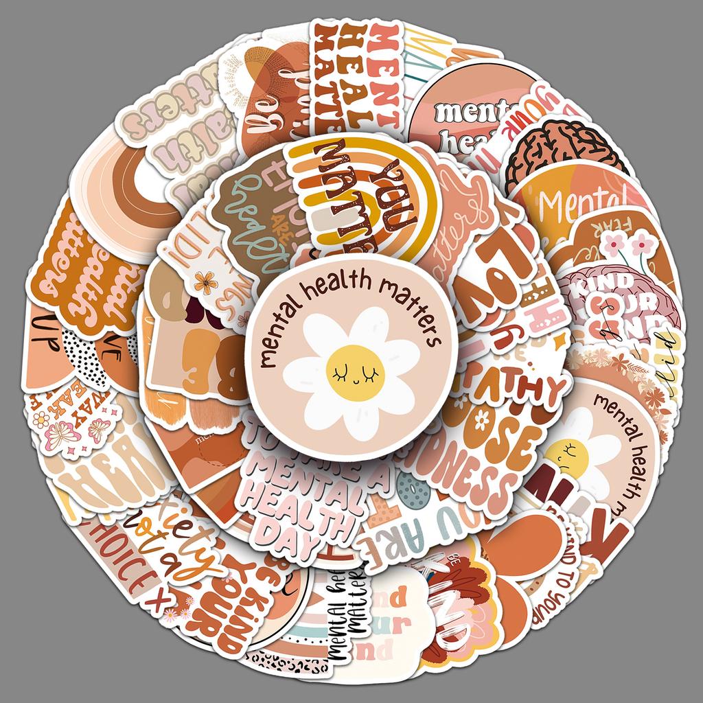 50 Zhang Kang Graffiti Stickers Personalized English Decorative Mobile Phone Water Cup Stickers