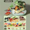 Dinosaur Toys For Kids Lifelike Plaything With Dinosaur Figures Storage Box Large Dino Head Encased For Young Boys Girls & Dinosaur Lover