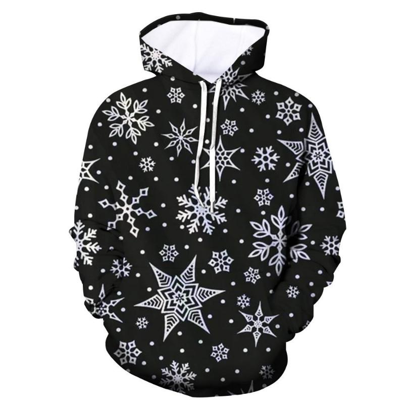 2026 Cross-border 3D Hot Digital Printed Women's Sweater Christmas Hooded Sweater Hot Sale Women's Clothing