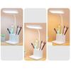 3-Colors Light Study Desk Lamp with Storage Box Touch Control LED Table Lamp Dimmable Eye Protection USB Rechargeable Lamp