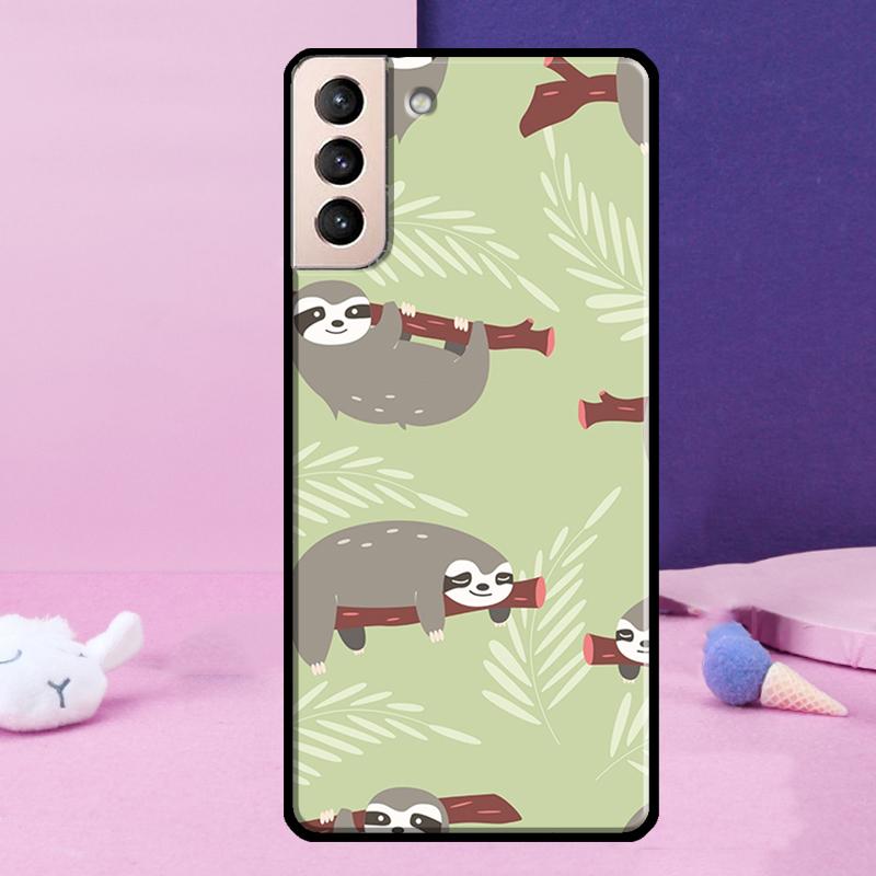 Baby Sloth Phone Case For Samsung Galaxy S25 Ultra S24 S23 Ultra S9 S10 S20 S21 S22 Plus S24 FE Cover