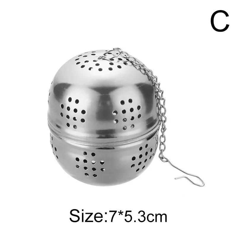 Stainless Steel Tea Leaf Infuser Strainer Spice Mesh Sieve for Brewing Teapot Tea Filter Seasoning Ball Kitchen Accessories