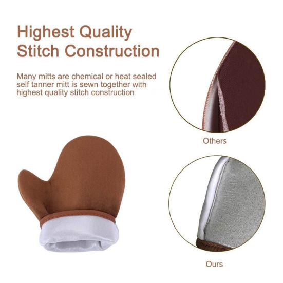 Self Tanning Mitt Applicator Skin-friendly Mini Tanning Gloves Waterproof Layer Self Tanner Applicator Gloves
