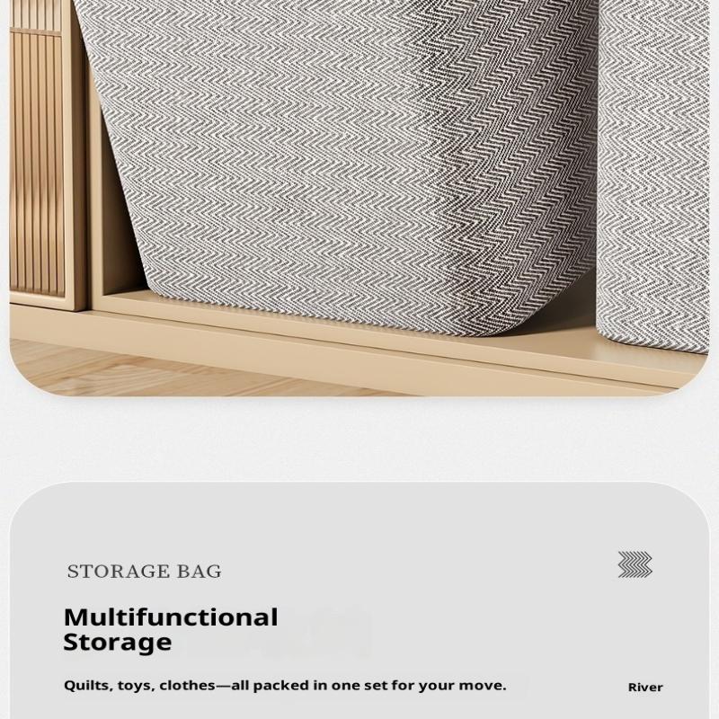 220L Big Size Clothes Storage Box With Cover Large Laundry Basket Organizer Bag For Baby Foldable