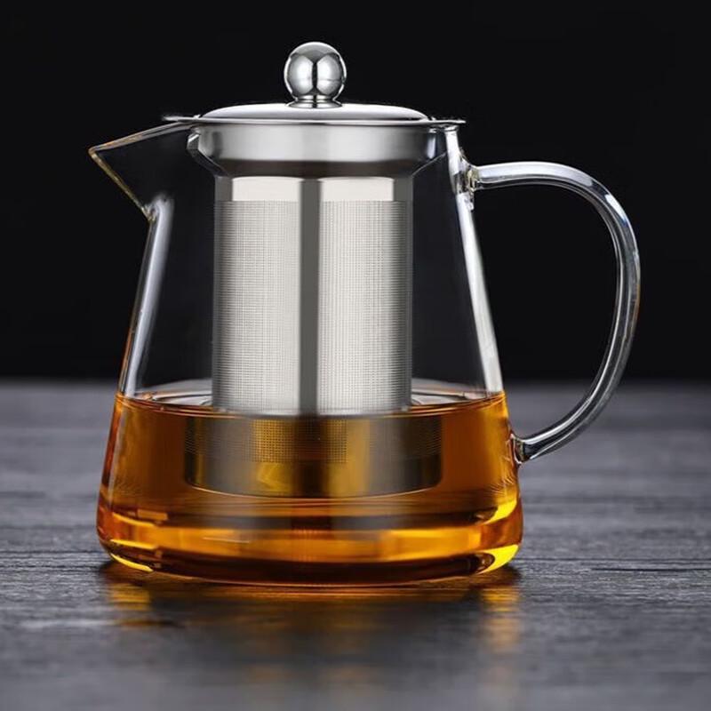 Heat-Resistant Glass Teapot with Filter and Eagle Spout