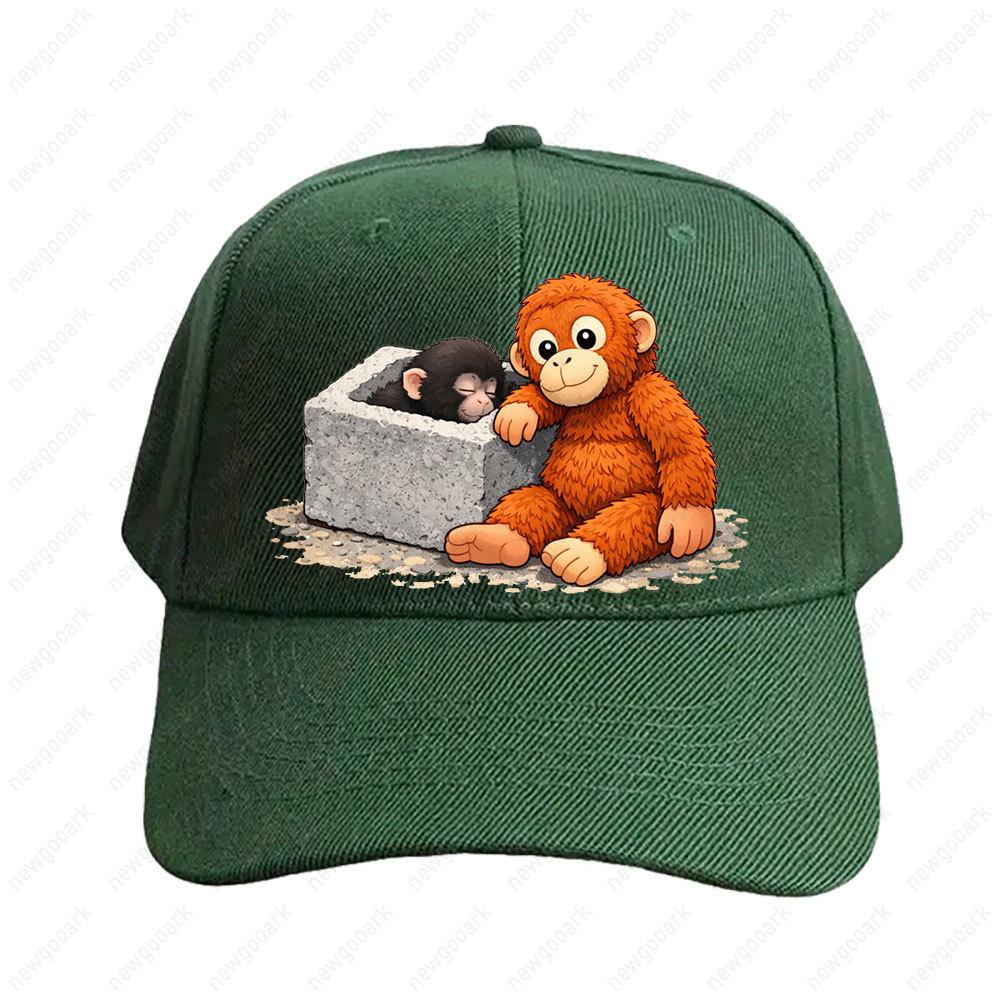 Panchi Kun Monkey Cap Summer Women Unisex Adult Peaked Hat Fashion Casual Adjustable Printed Baseball Caps Trucker Cap